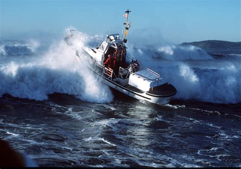 Coast Guard members at work